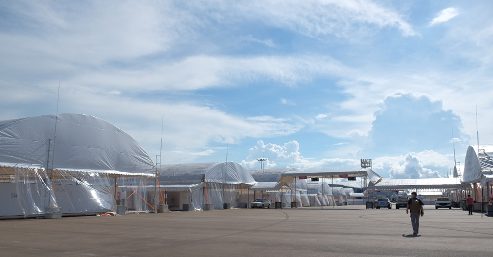 An inside look into 40,000m² Changi Covid-19 facility outdoor area that can house 1,700 patients